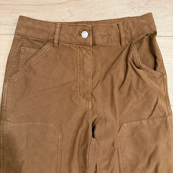 Aritzia Wilfred Free Brennan Pant Tan carpenter utility knee patch 4 Rudy Jude - Picture 3 of 9